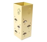 Ycauty Porte-Parapluie en Métal, Conception Antirouille Durable pour la Maison, Le Bureau, L'entrée, en Acier au Carbone, Taille 42x16x16cm (Or)