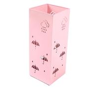 Ycauty Porte-Parapluie en Métal, Conception Antirouille Durable pour la Maison, Le Bureau, L'entrée, en Acier au Carbone, Taille 42x16x16cm (Rose)