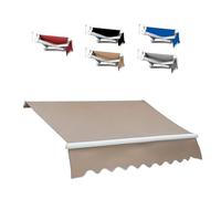 YCBTPS Tissu De Remplacement pour Auvent De Terrasse Rétractable, 5x3m Toile D'auvent Store Banne en Polyester, Tissu De Rechange pour Store Banne Imperméable(Camel,5x3.0m(16x10ft))