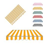 YCBTPS Tissu De Remplacement pour Auvent, Toile De Rechange for Extérieur Store Banne 300x250cm, Toile De Canopée Fenêtre Porte Couverture D'auvent(Orange,2.5x2m(8x6.5ft))
