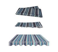 YCBTPS Toile D'auvent pour Auvent De Jardin Auvent pour Terrasse Store Banne, Banne Extérieur Tissu De Remplacement, Toile for Store Banne De Balcon 3x2,5m(Blue,5x3.0m(16x10ft))