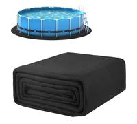 YCBTREE Tapis de support de piscine rond Ø300cm, tapis de piscine et protection de sol en toile de fond antidérapante pour piscines hors-sol (3M)