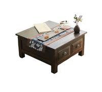 YCCHAH Meubles De Salon Table à Manger de Style Chinois Ancien, Armoire Rangement en Bois avec Dentelle, Meubles Paulownia, Table familiale Traditionnelle, thé Tables D'appoint Salon