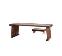 YCCHAH Meubles De Salon Table de Sol en Bois avec Meubles Anciens Chine, Chaise for Chambre d'amis Asiatique, à thé Traditionnelle Orientale Tables D'appoint Salon(Table and Bench)