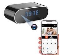 YCCNIU Caméra Espion WiFi 5G, Mini Caméra Espion Cachée HD 1080P | Horloge avec Caméra Cachée, 120°, Vision Nocturne, Détection de Mouvement, Enregistrement en Boucle, Visionnage à Distance