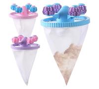 ycezw Filtre pour couvercle de lavage, 3 pièces anti-peluches pour chat, outil de nettoyage des peluches réutilisable Filtre à cheveux liquide pour chandails en laine Baignoire Chiens Douche Salle de