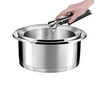 Ycône - Lot de 2 casseroles avec poignée amovible