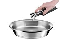 Ycône - Poêle 24 cm inox finition miroir avec poignée amovible
