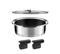 Ycône - Sauteuse revêtue 24 cm avec anses et couvercle