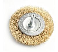 Yctze 3 Pouces Brosse Métallique pour Perceuse, Acier Inoxydable Durable | 5 pièces, tige hexagonale de 1/4 pouces, élimination de la rouille, polissage, utilisation polyvalente