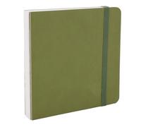 Yctze Carnet de Croquis Aquarelle, Bloc de Dessin, Papier de Peinture 30 Feuilles 300 g/m² 15 X 15 Cm avec Bande élastique, Idéal pour Dessiner, Concevoir et Illustrer (GREEN)