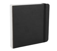 Yctze Carnet de Croquis Aquarelle, Bloc de Dessin, Papier de Peinture 30 Feuilles 300 g/m² 15 X 15 Cm avec Bande élastique, Idéal pour Dessiner, Concevoir et Illustrer (BLACK)