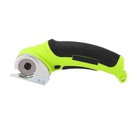 Yctze Ciseaux électriques sans Fil avec Interrupteur de Verrouillage de sécurité pour Couper des Matériaux Souples, des Tissus, des Tapis, des éponges, Mini Coupeur Rechargeable 4,2 V (GREEN #14)