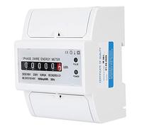 Yctze Compteur monophasé, Compteur D'énergie sur Rail DIN 35mm | Conception légère, Installation facile, Mesure précise de la puissance active, Fonctionnement 230 V, 50 Hz