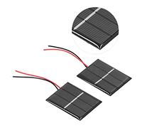 Yctze Ensemble de Modules de Micro Panneaux Solaires 2 Pièces 0,4 W en Polysilicium pour éclairage Extérieur et Jouets 43 X 55 Mm