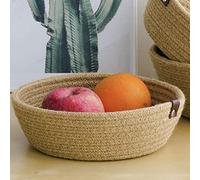 Yctze Ensemble de Panier de Rangement tissé à Corde en Coton 3 (Corde de chanvre)
