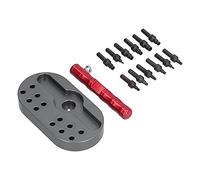 Yctze Ensemble d'outils de Retrait de Tube de Montre avec 12 Buses pour Une Réparation Efficace de la Montre, y Compris Poignée et Base
