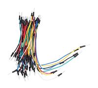 Yctze Fils de Raccordement Multicolores de Longueurs Assorties, 65 Pièces, avec Laiton, pour Projets de Planche à Pain et connectivité