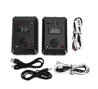 Yctze Fréquence Variable Ultrasonique de Dissuasion de Rat 9-65kHz | Deux Modes avec Flash LED, Alimentation du Véhicule 12 V/24 V ou Batterie USB, Couverture 50-80 M, Protection Basse tension.