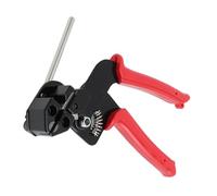 Yctze Kit d'outils d'attache de Câble en Acier Inoxydable avec 100 Attaches de Câble, Résistance à la Traction de 200 LBS, Outil de Coupe 'attache de, Idéal pour les Systèmes de Tuyaux (rouge)