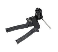 Yctze Kit d'outils d'attache de Câble en Acier Inoxydable avec 100 Attaches de Câble, Résistance à la Traction de 200 LBS, Outil de Coupe 'attache de, Idéal pour les Systèmes de Tuyaux (BLACK)