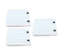 Yctze Lot de 3 Tampons de Rechange pour Serpillière en Microfibre - Lot de 3 Tampons de Rechange pour Serpillère Plate en Microfibre Humide et Sèche à Double Usage