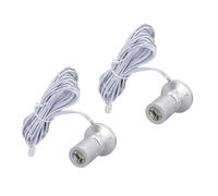 Yctze Mini Spot à intensité Variable, Mini Spot LED USB 5 V, Interrupteur de Commande avec Kit d'accessoires à Vis, Idéal pour Vitrine, Armoire à Bijoux, Porche, Table, étagère (lumière blanche)