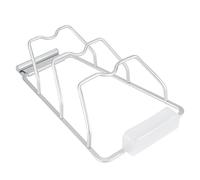 Yctze Organisateur de Rack de Couvercle en Pot à 3 Niveaux avec Plateau de Stockage d'eau - Économiseur d'espace de Cuisine pour Un Stockage de Couvercle Efficace (Plateau à Eau à Plaque Droite)