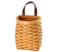 Yctze Paniers de Rangement en Bois Tissés à la Main, Décoration Murale pour la Maison, Porte-fleurs Portable 30x24x8,5 Cm (Style 2)