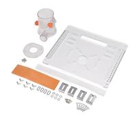 Yctze Plaque d'insertion de Table de Routeur en Acrylique épais de 8 Mm, Plaque de Base pour Machine à Découper, Planche Rabattable pour Fraisage du Bois avec Charge Arrière Réglable, Attaches en