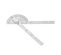 Yctze Rapporteur en Acier Inoxydable, Règle de Recherche d'angle à Deux Bras de 180 Degrés, Rapporteur d'angle Réglable de 10 Cm/3,94 Pouces, Outils de Mesure pour Machiniste du Travail du Bois