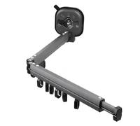 Yctze Séchoir à Ventouse Étendoir à Linge Rétractable Support Mural - Cintre à Linge Pliable avec Ventouse Gain de Place Conception Vent à Deux Volets Aucun Perçage Requis Pliable