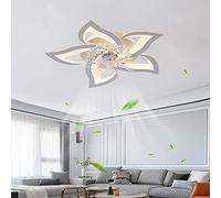 ycwdcz Réversible Fan Plafonnier avec Télécommande Moderne LED Dimmable Ultra-Mince Plafonnier Ventilateur Chambre Silencieux 6 Vitesses Ventilateur De Plafond avec Lumiere 69CM-White