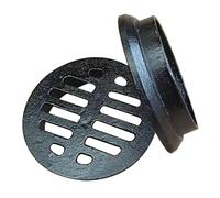 YCXLAXHH Grille Evacuation Eau Exterieur en Fonte, Rond Caniveau Exterieur, Convient aux Sols en Béton, aux Jardins, aux Allées et aux Garages(8.3 cm/3.3 in)