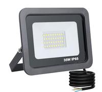YCZM Projecteur LED Extérieur 35W,Spot LED Extérieur avec 40 LEDs Eclairage Exterieur IP65 Etanche,Projecteur 6500K Eclarage luminaire exterieur pour Jardin,Garage,Entrée,La Cour【1 Pièces Noir】