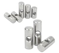 YDHSIKK Écrous cylindriques, Écrous de Baril en Acier Inoxydable 304, boulons, Broches, Chevilles, Trou croisé, Marteau intégré M4 M5 M6 M8(5pcs,M6 10x18)