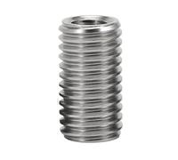 YDHSIKK Inserts filetés autotaraudeurs, Écrou Adaptateur d'insertion de Filetage intérieur et extérieur, autotaraudeur Fendu en Acier Inoxydable M10 M12(Length 20mm,M12xM20-(1pcs))