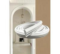 YDHSIKK Kit de moulures murales en Arc, Kit de Garniture d'arc en PVC Flexible, Moulage en Demi-Cercle découpable for Cadre de Porte de 3 à 32,8 Pieds(W 1.1cm(2/4"),L6m/19.7ft)