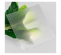 YDHSIKK Plaques d'acrylique ondulées, Feuille d'ondulation carrée en Acrylique, 10mm, Transparente, Plusieurs Tailles(Thick Sripe,400x400mm)