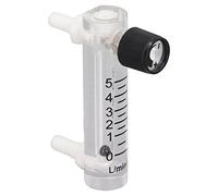 YDuupxe Débitmètre à Montage sur Panneau, 0-5 L/min, Précision de 4 pour | Mesure et régulation du milieu aérien, lecture claire de l\'échelle, connexion filetée hermétique avec bouton