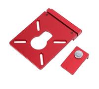 YDuupxe Guide de Routeur, Adaptateur de Rail, Alliage D'aluminium | Interface de scie à chenilles, coupes droites lisses, alignement précis, rainures répétables, fentes pour le travail du bois