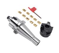 YDuupxe Jeu de Porte Fraise à Surfacer NT40 FMB22 50 Mm 10PC APMT1604 | Fraise à Surfacer, Acier allié 40Cr, Machines de Fraisage CNC, Verrouillage par Vis, 4 Lames, 10 Plaquettes APMT1604