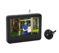 YDuupxe Judas Optique Numérique, Caméra de Porte avec écran LCD 4,3 | Vidéo HD 1080P, écran LCD 4,3", Détection PIR, Angle 165°, Audio Bidirectionnel