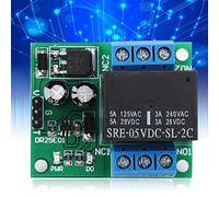 YDuupxe Module Relais DPDT, 5V Bistable (DC6-24V) | Contrôle autobloquant, déclencheur à faible impulsion, deux ports NO COM NC, indicateur de polarité inversée, contrôle du