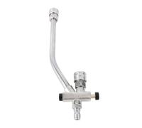 YDuupxe Mousseur Double Connecteur, 1/4in Raccord Rapide | Modes eau et mousse commutables, régulateur de pression réglable, construction en acier inoxydable, pour le lavage de la