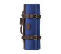 YDYAENIO Sac à Rouleau de Couverts Sac de Rangement for Couteaux, étui à en Toile cirée et huilée, Accessoires Cuisine, Couteau Chef, Enroulable(Blue)
