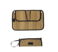 YDYAENIO Sac à Rouleau de Couverts Sac de Rangement Pliable for Couverts Camping, étui for Couteaux Chef, Pochette Enroulable for Baguettes, cuillères et fourchettes, Organiseur Transport(Color 2)