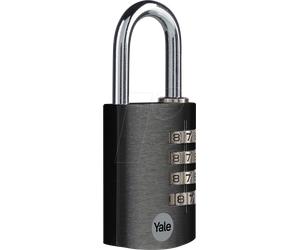 YE YE3CB381311BK - Cadenas à chiffres, aluminium, 4 rangées de chiffres, 38 mm