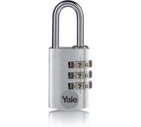 Yale - Cadenas YE3CB/20/121/1/GO - Aluminium 20 mm, anse acier, laiton, code 3 chiffres - Or