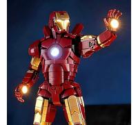 YEABRICKS Lampe LED pour Lego-76344 Super Heroes Marvel Iron Man Mark 3 Édition Collector Block Model (kit de construction non inclus)
